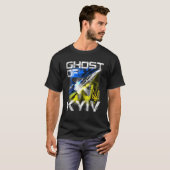 Ghost of KYIV Ukraine Fighter Jet I support Ukrain T-shirt (Voorkant volledig)