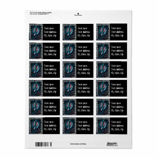 Ghost of Loneliness Etiket (Full Sheet)