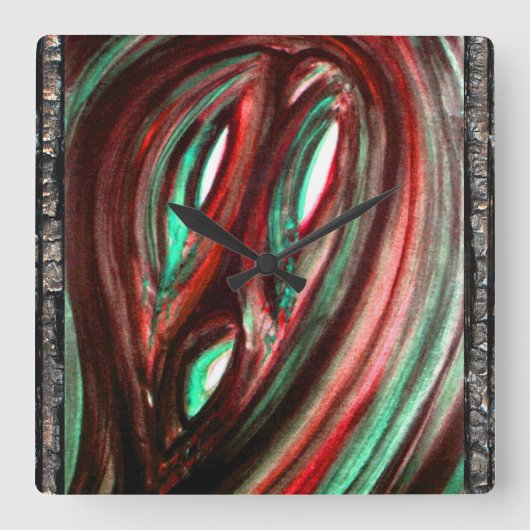 Ghost of Loneliness Vierkante Klok (Voorkant)