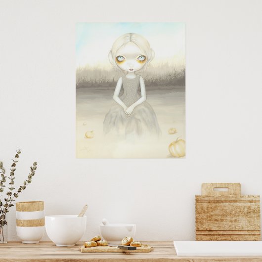 Ghost of the Pumpkin Patch ART PRINT halloween (Keuken)