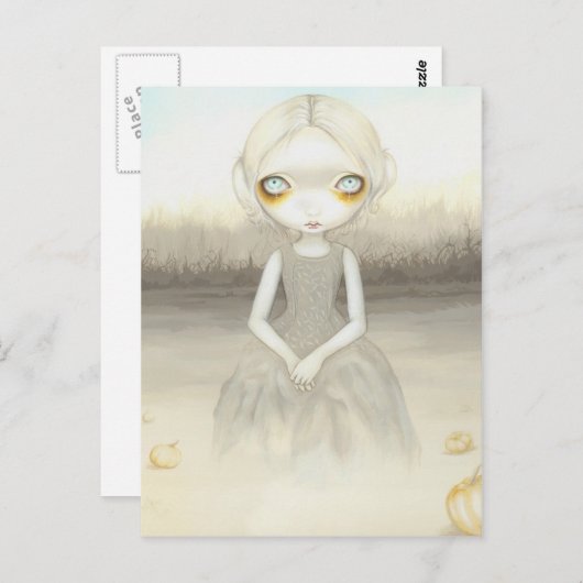 "Ghost of the Pumpkin Patch"-Briefkaart Briefkaart (Voorkant / Achterkant)