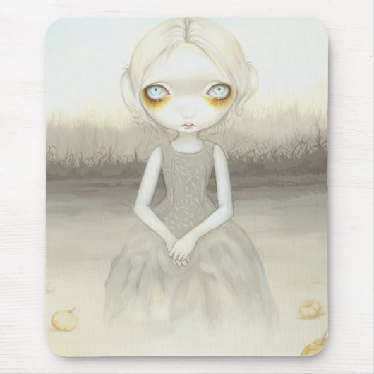 Ghost of the Pumpkin Patch - Halloween Mousepad Muismat (Voorkant)