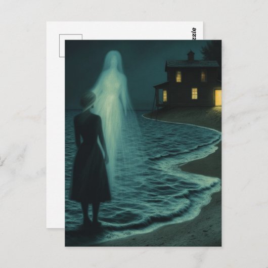 Ghost on the Beach Briefkaart (Voorkant / Achterkant)