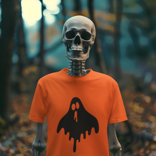 Ghost Oranje Halloween T-shirt
