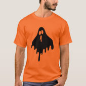 Ghost Oranje Halloween T-shirt (Voorkant)