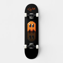 ghost oranje zwarte naam perso Fan art Pac-Man Persoonlijk Skateboard