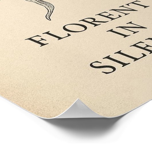 Ghost Orchid Elegance – Botanische Quote Poster (Hoek)