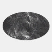 Ghost Ovale Sticker (Voorkant)