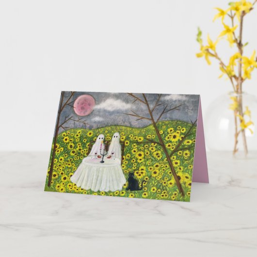 Ghost Paar Forever 3 Art Kaart (Gele Bloem)