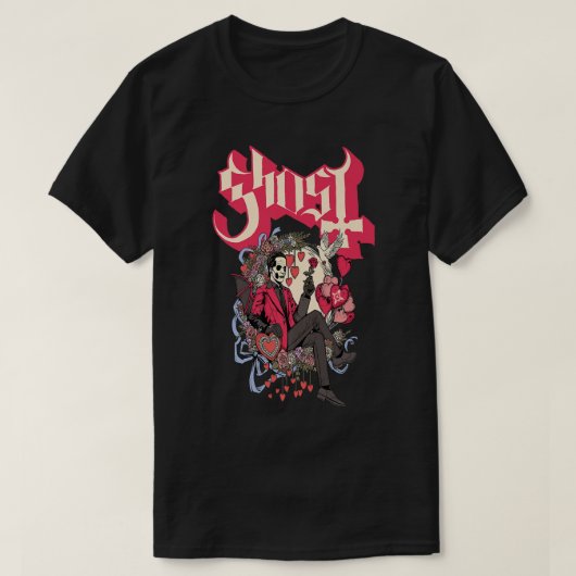 Ghost Papa Cupid Valentijnsdag Premium T Shirt (Design voorkant)