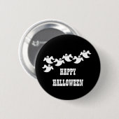 Ghost Party Halloween Button, zwart Ronde Button 5,7 Cm (Voorkant /achterkant)