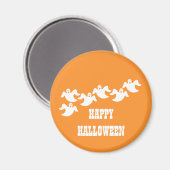Ghost Party Halloween Magnet, Oranje Magneet (Voorkant / Achterkant)