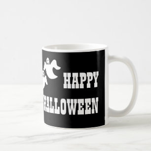 Ghost Party Halloween Mok, zwart Koffiemok