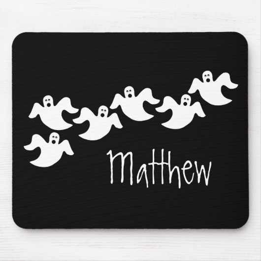 Ghost Party Halloween Mousepad, zwart Muismat (Voorkant)