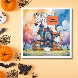 Ghost Party Kids Halloween Servet