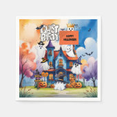 Ghost Party Kids Halloween Servet (Voorkant)