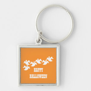 Ghost Party Premium Sleutelhanger, Oranje Sleutelhanger