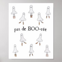 Ghost Pas De Boo-rée Balletdanser Spooky Hallowee