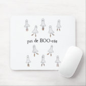 Ghost Pas De Boo-rée Llet Dancer Spooky Halloween Muismat (Met muis)