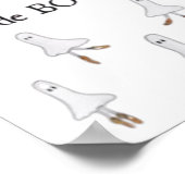 Ghost Pas De Boo-rée Llet Dancer Spooky Halloween Poster (Hoek)