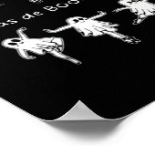 Ghost Pas De Boo-rée Llet Dancer Spooky Halloween Poster (Hoek)