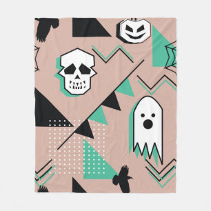 Ghost-patroon, halloween-thema naadloos patroon me fleece deken