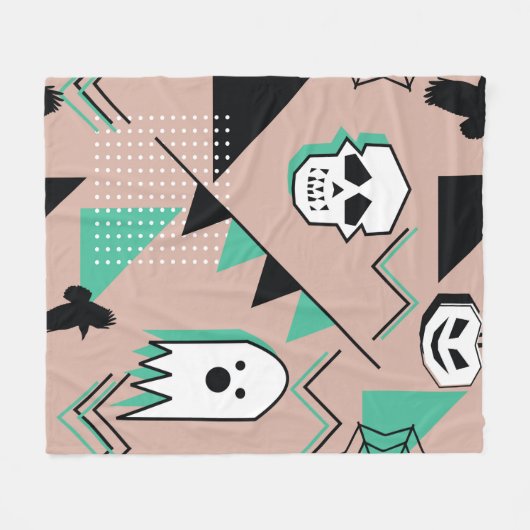 Ghost-patroon, halloween-thema naadloos patroon me fleece deken (Voorkant (Horizontaal))