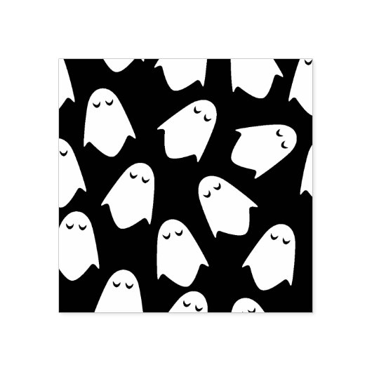 Ghost patroon silhouette kunststempel rubberstempel (Afrduk)