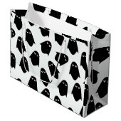 Ghost-patroonsilhouette-cadeautas Groot Cadeauzakje (Voorkant Gekanteld)