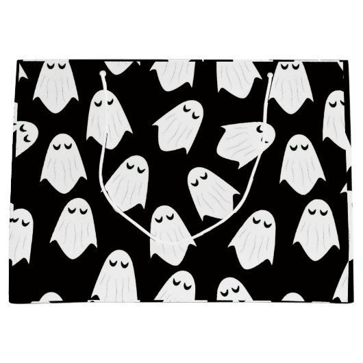 Ghost-patroonsilhouette-cadeautas Groot Cadeauzakje (Voorkant)