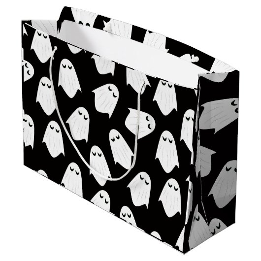 Ghost-patroonsilhouette-cadeautas Groot Cadeauzakje (Achterkant Gekanteld)
