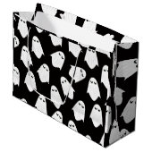 Ghost-patroonsilhouette-cadeautas Groot Cadeauzakje (Voorkant Gekanteld)