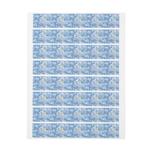 Ghost Pattern Adreslabel Wikkel (Vel)