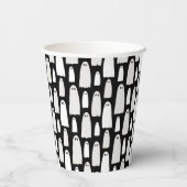 Ghost Pattern Halloween Papieren Bekers (Achterkant)