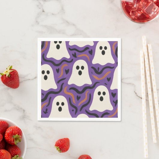 Ghost Pattern Halloween Servet (Insitu)