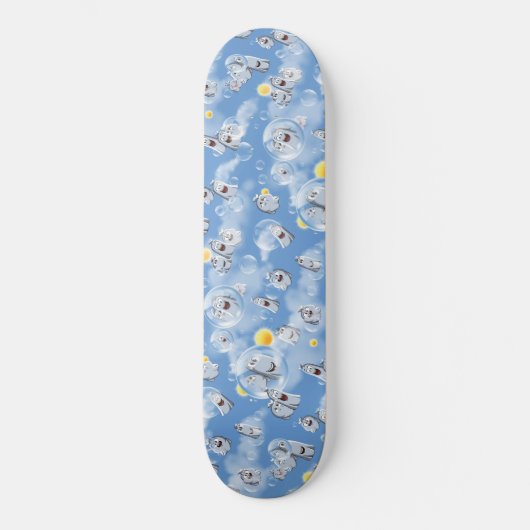 Ghost Pattern Persoonlijk Skateboard (Voorkant)