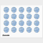 Ghost Pattern Ronde Sticker (Vel)