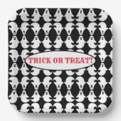 Ghost Pattern Square Paper Bord (Voorkant)