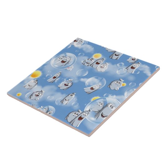 Ghost Pattern Tegeltje (Zijkant)