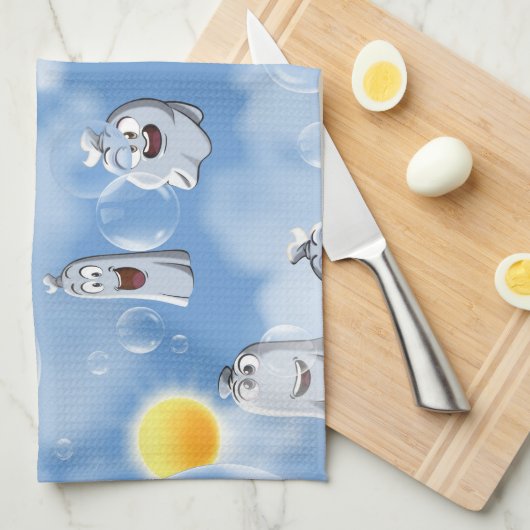 Ghost Pattern Theedoek (Quarter Fold)