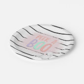 Ghost Peek A Boo Pastel Roze Halloween Verjaardag Papieren Bordje (Gekanteld)