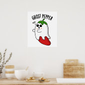 Ghost Pepper Funny Chili Pun Poster (Keuken)
