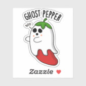 Ghost Pepper Funny Chili Pun Sticker (Vel)