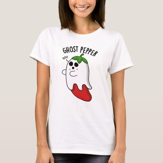 Ghost Pepper Funny Chili Pun T-shirt (Voorkant)