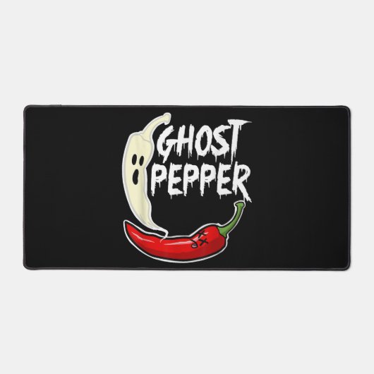 Ghost Pepper Funny Spicy Hot Halloween Ghost Peppe Bureaumat (Voorkant)