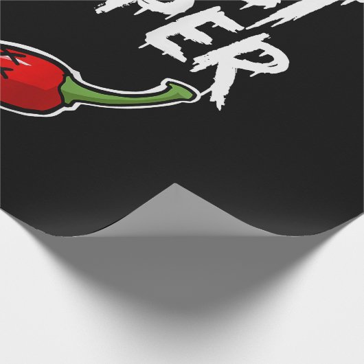 Ghost Pepper Funny Spicy Hot Halloween Ghost Peppe Cadeaupapier (Hoek)