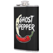 Ghost Pepper Funny Spicy Hot Halloween Ghost Peppe Heupfles (Links)