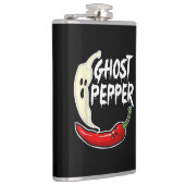 Ghost Pepper Funny Spicy Hot Halloween Ghost Peppe Heupfles (Rechts)