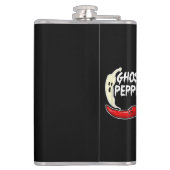 Ghost Pepper Funny Spicy Hot Halloween Ghost Peppe Heupfles (Achterkant)