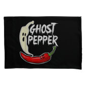 Ghost Pepper Funny Spicy Hot Halloween Ghost Peppe Kussensloop (Voorkant)
